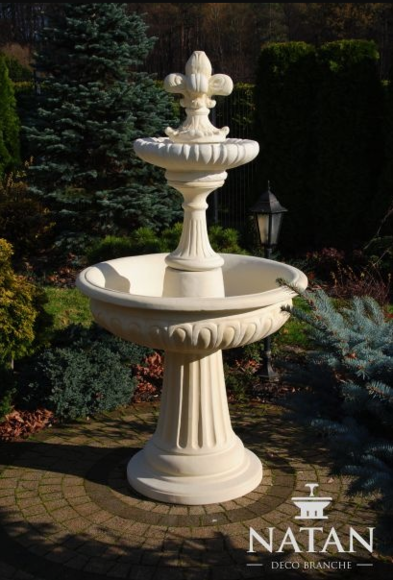 Springbrunnen Garten Teich Brunnen 173cm Steinbrunnen Gartenbrunnen von JV Möbel