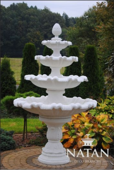 Springbrunnen Garten Teich Brunnen 218cm Steinbrunnen Gartenbrunnen von JV Möbel
