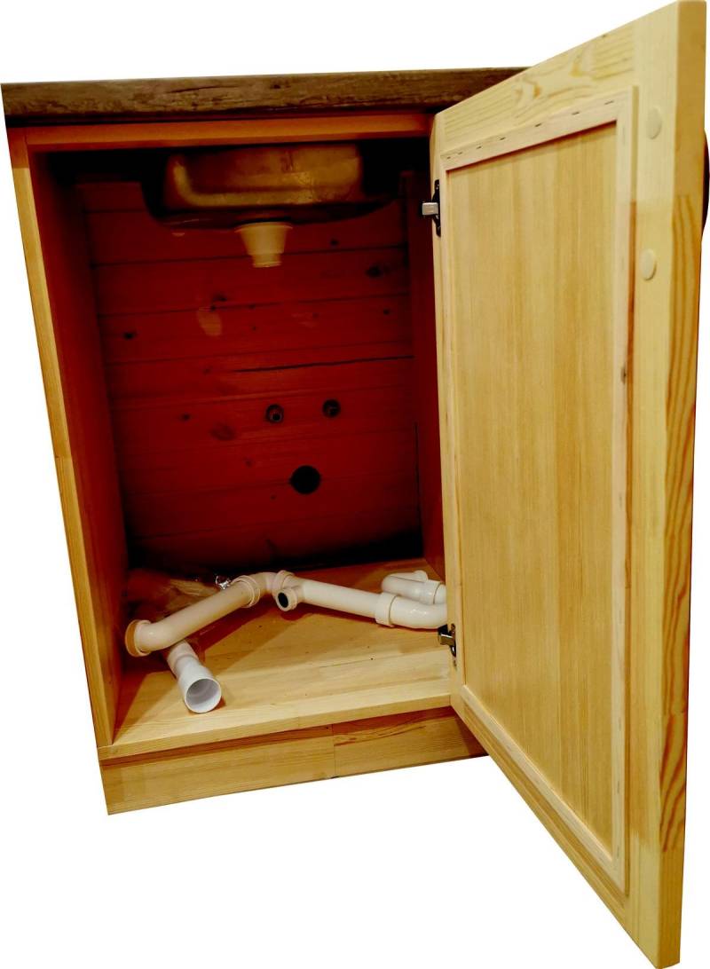 Spülenschrank Schrank Holzspüle Küchenschrank Schränke Spültisch Unterschrank von JV Möbel