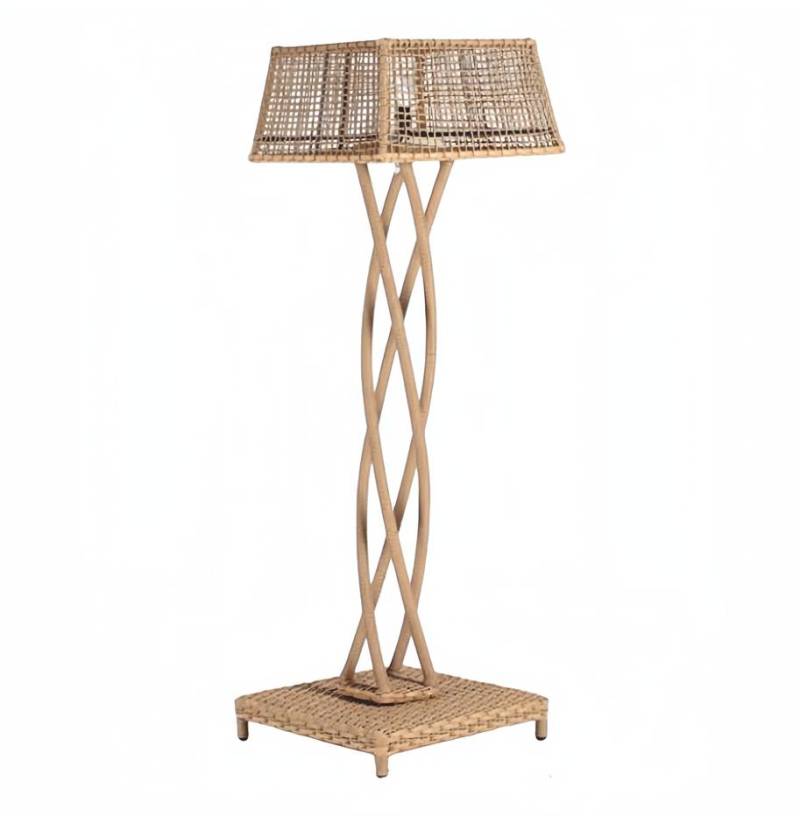 Stehlampe Rattan Beige Modern Luxuslampen Stehlampenständer stilvoll Lampe von JV Möbel