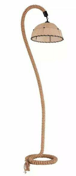 Stehlampe Standlampe Stand Luxus Leuchten Lampen Lampe Beige Seil Neu von JV Moebel