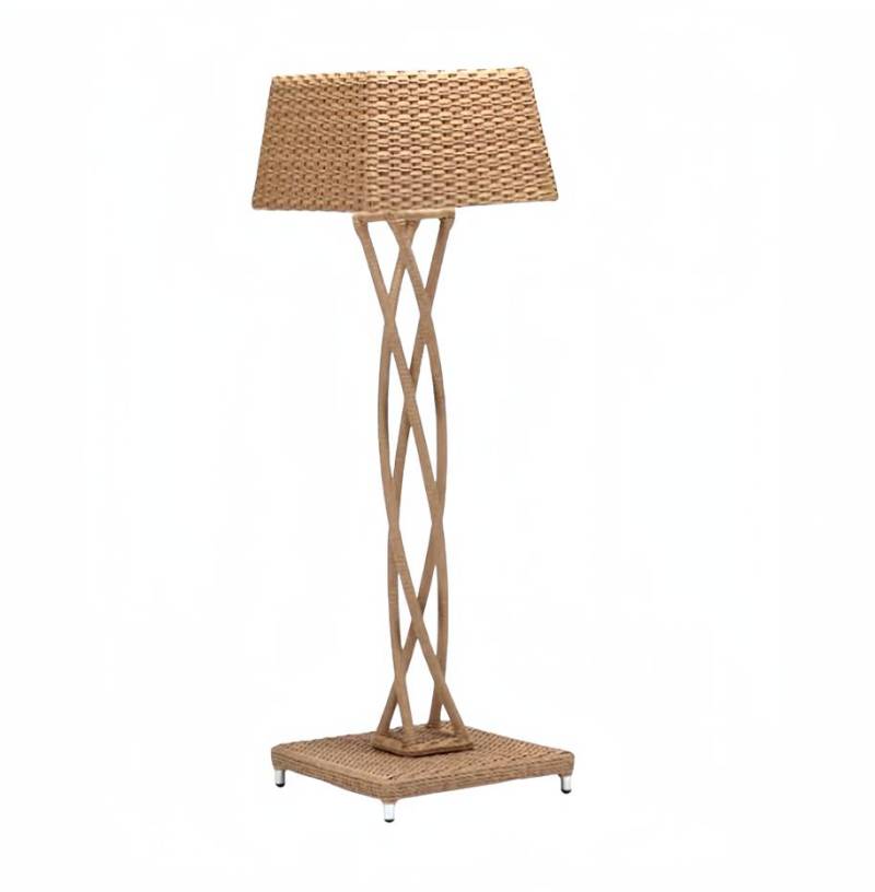 Stehlampe stilvoll Rattan Beige Modern Luxuslampen Stehlampenständer Lampe von JV Möbel