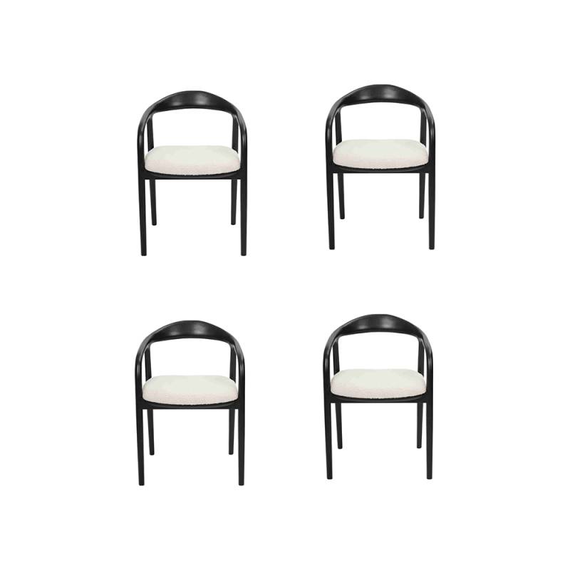 Stilvoll Edelstahl 4x Stühle Esszimmer Schwarz Modern Stuhl Designer Metall von JV Möbel