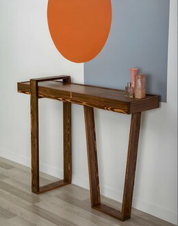 Stilvoll Hochwertig Konsolentisch Braun Wohnzimmer Konsole Modern Designer von JV Möbel
