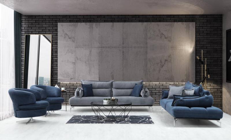 Stilvoll Sofagarnitur 3+3+1+1 Sitzer Designer Wohnzimmer Set von 4tlg neu von JV Möbel