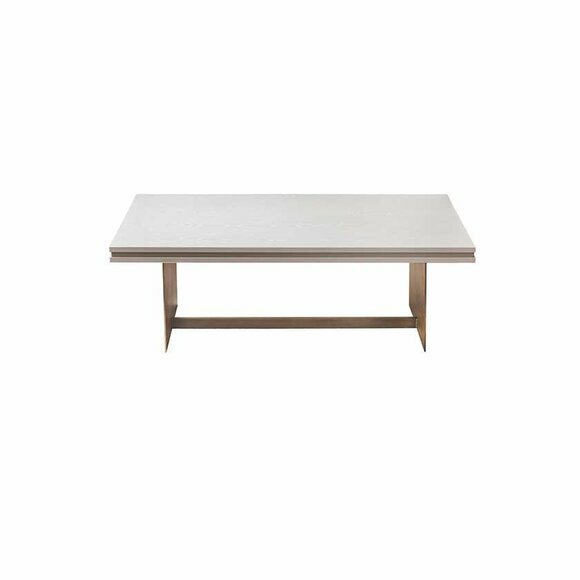 Stilvoller Beiger Couchtisch Wohnzimmer Kaffeetisch Designer Holz Möbel von JV Moebel