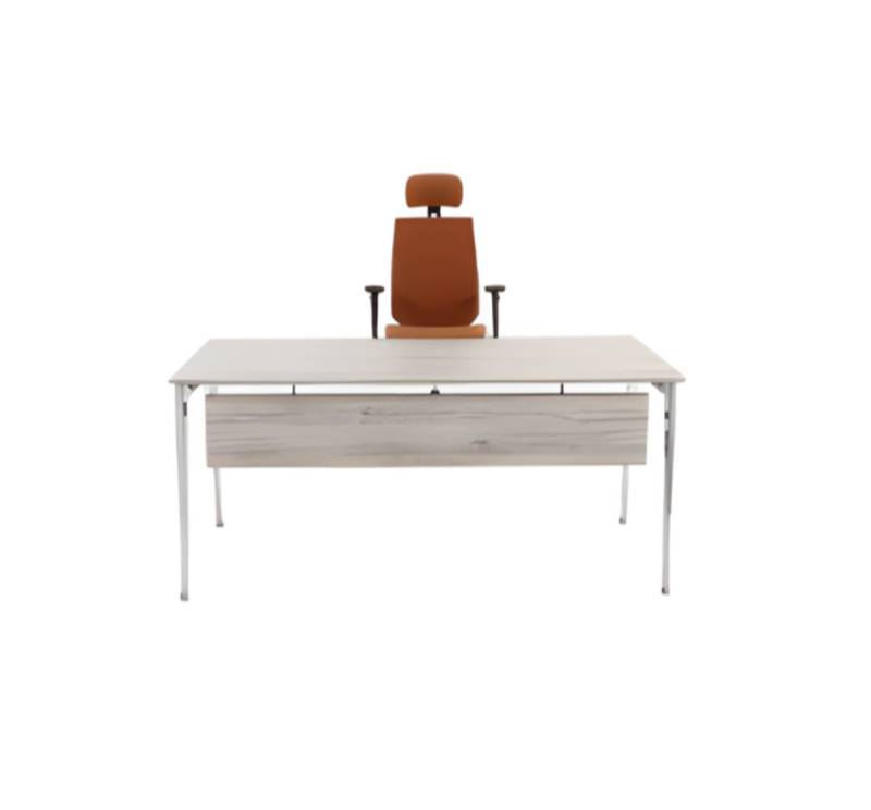 Stilvoller Bürotisch grau Luxus Büromöbel Holz Schreibtisch Modern Tisch von JV Möbel