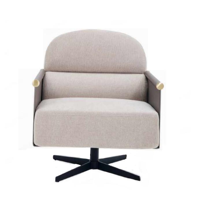 Stilvoller Sessel luxuriöser Lounge Club Drehstuhl Stuhl Design Wohnzimmer von JV Möbel