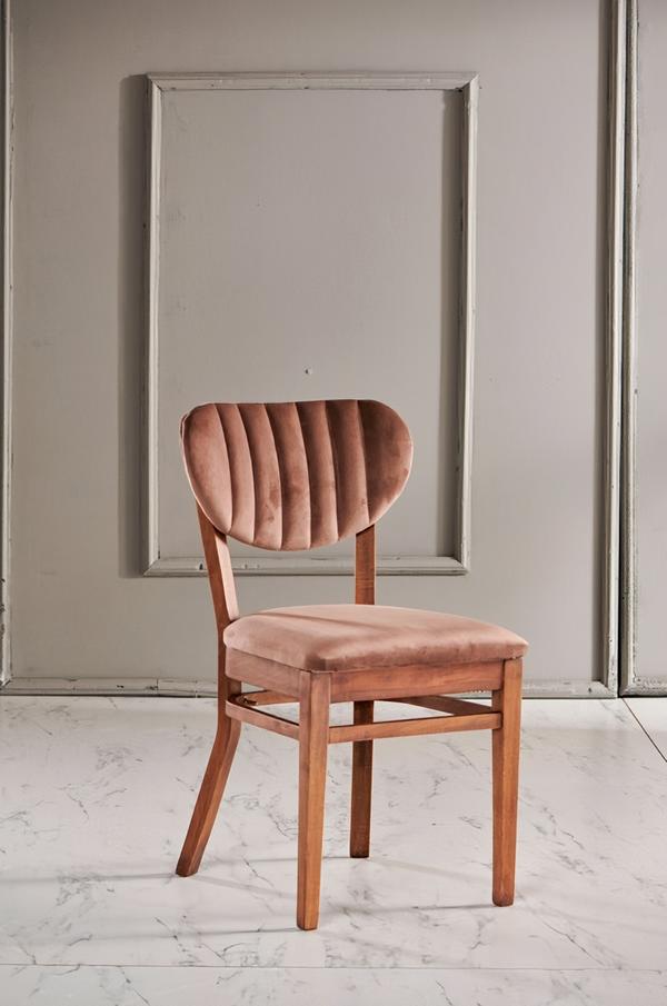 Stühle Holz Holzstuhl Design Luxus Stuhl Esszimmerstuhl Modern Stoff von JV Möbel