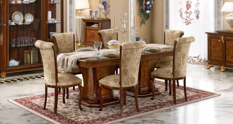Stühle Küche 6x Stuhl Set Textil Polster Sitz Holz Esszimmer Garnitur Esszimmer Stühle Küche 6x Stuhl Set Textil Polster Sitz Holz Esszimmer Garnitur Esszimmer von JV Möbel