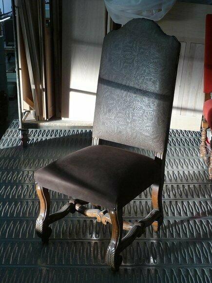 Stühle Luxus Design Polsterstuhl Lehnstuhl Büromöbel Neu Esszimmer Holz Möbel von JV Moebel
