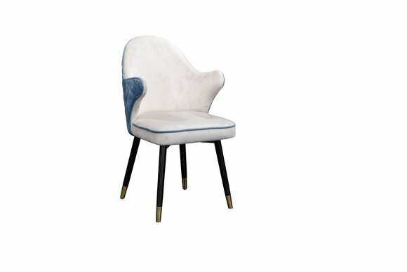 Stuhl 1x Ess Zimmer Polster Sessel Fernseh Lounge Club Textil Sitz Leder Stuhl von JV Möbel
