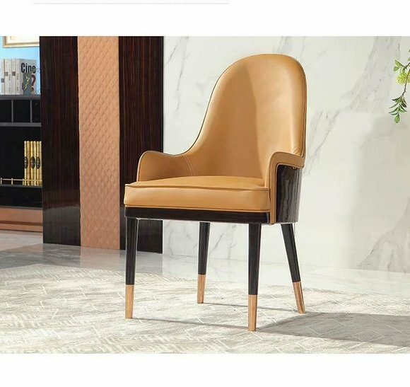 Stuhl 1x Ess Zimmer Polster Stuhl Sessel Fernseh Lounge Club Leder Textil von JV Möbel