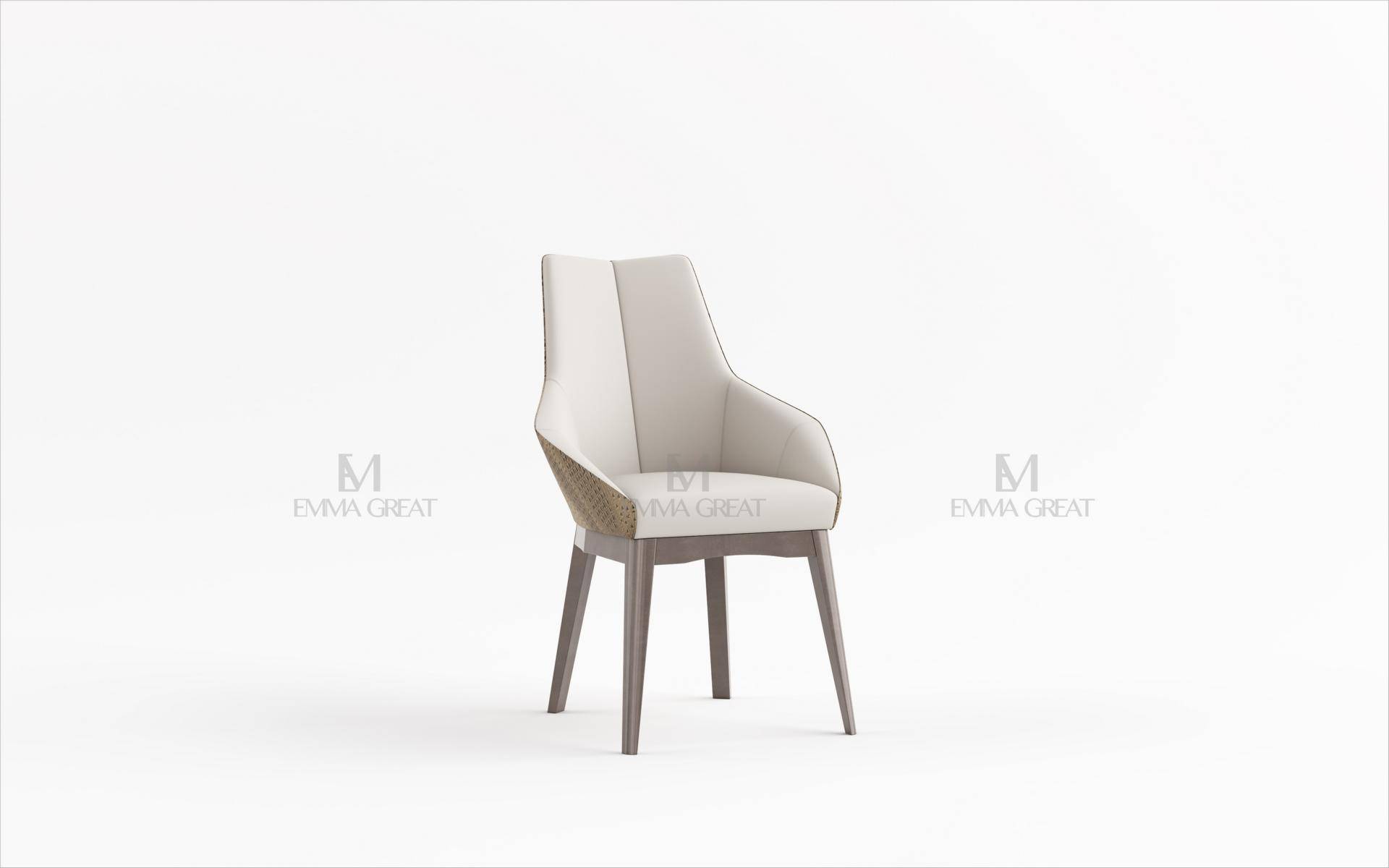 Stuhl 1x Ess Zimmer Polster Stuhl Sessel Fernseh Lounge Club Leder Textil von JV Möbel