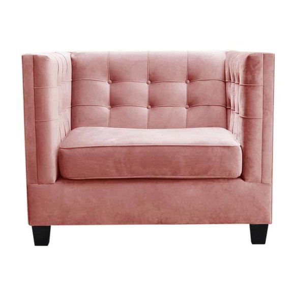 Stuhl 1x Esszimmer Fernseh Lounge Textil Sitz Sessel Chesterfield Polsterstuhl von JV Möbel
