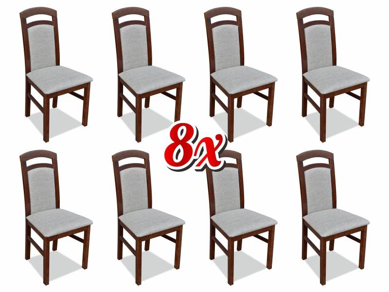 Stuhl 8x Esszimmer Polsterstuhl Fernseh Textil Küche Stühle Set Neu Club Lounge von JV Möbel