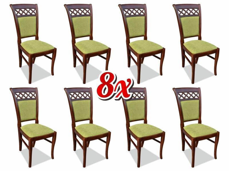 Stuhl 8x Esszimmer Polsterstuhl Lounge Textil Sitz Sessel Set Neu Club Fernseh Stuhl 8x Esszimmer Polsterstuhl Lounge Textil Sitz Sessel Set Neu Club Fernseh von JV Möbel