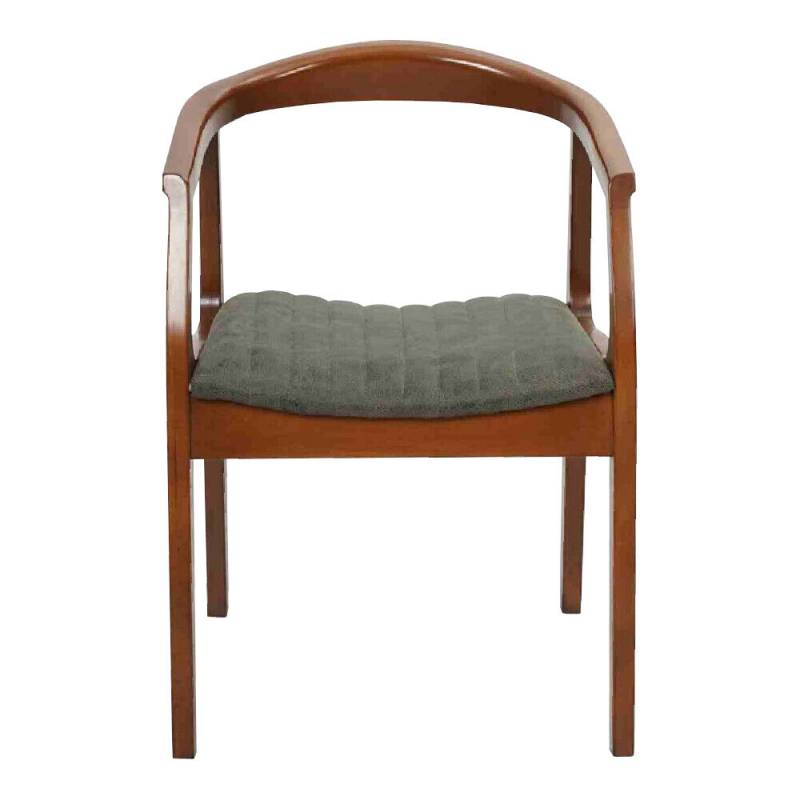 Stuhl Braun Design Wohnzimmer Esszimmer Holz Stühle Polster mit Armlehne von JV Möbel
