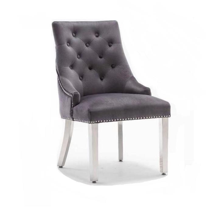 Stuhl Esszimmer Design Textil Stühle Möbel Luxus Holz Lehnstuhl Chesterfield Stuhl Esszimmer Design Textil Stühle Möbel Luxus Holz Lehnstuhl Chesterfield von JV Möbel