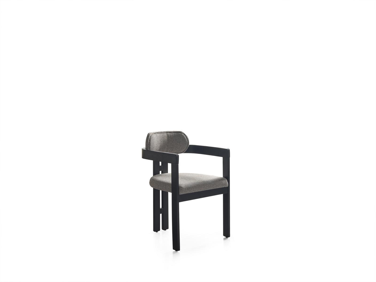 Stuhl Esszimmer Moderne Holz Luxus Design Neu Polster Holz mit Textil von JV Möbel