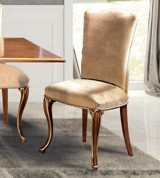 Stuhl Holz Italienische Möbel Esszimmer Stühle Luxus Design Lehnstuhl Echtholz von JV Möbel