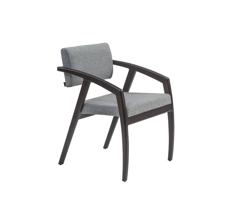 Stuhl mit Armlehnen Polster Sitz Esszimmer Holz Design Luxus Stil Neu von JV Möbel
