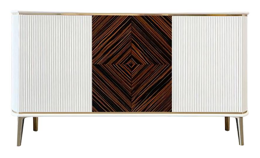 TV Lowboard Luxus Weiß rtv Ständer Wohnzimmer Modern Design Holz Möbel TV Lowboard Luxus Weiß rtv Ständer Wohnzimmer Modern Design Holz Möbel von JV Möbel