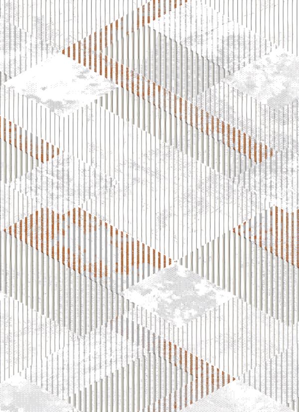 Teppich Kurz Flor Geometrisches Muster Wohnzimmer Flur Foyer Beige Braun von JV Möbel