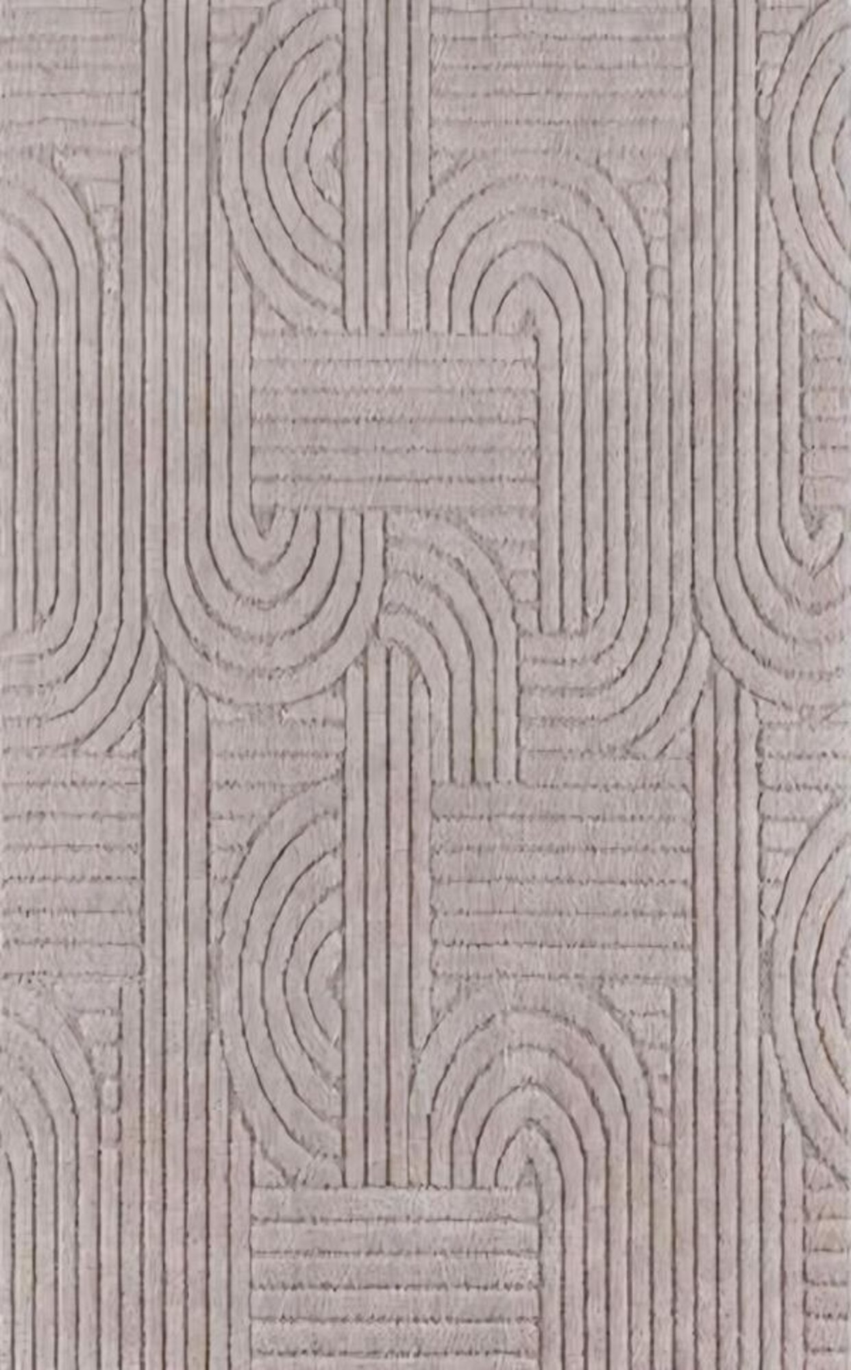 Teppich Wohnzimmer Abstraktes Geometrisches Muster Natur Creme Farbe von JV Möbel
