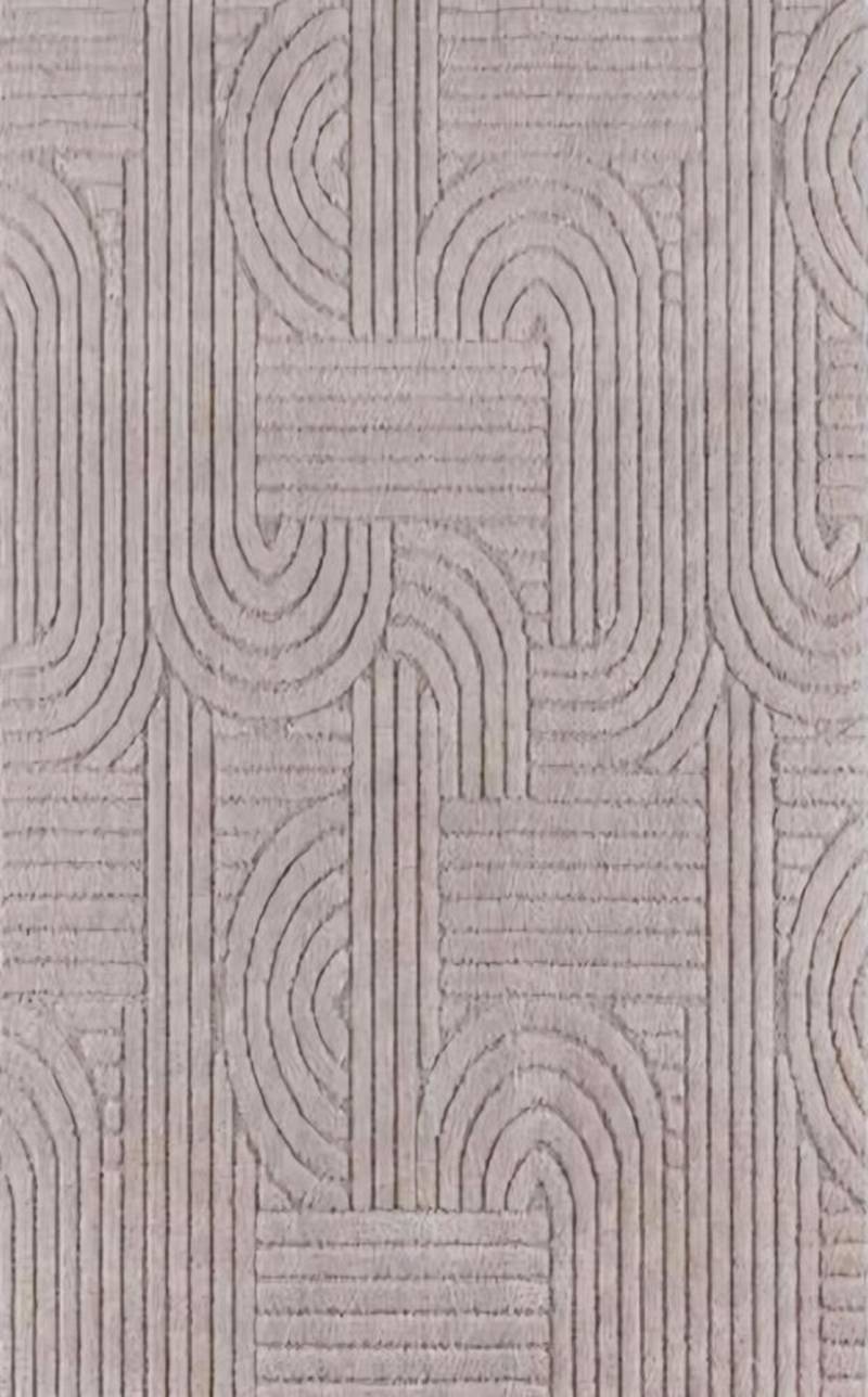 Teppich Wohnzimmer Abstraktes Geometrisches Muster Natur Creme Farbe von JV Möbel