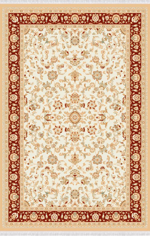 Teppiche Flachgewebe Teppich Abstrakte Designer Orientteppich 150x233 Rot Beige von JV Möbel