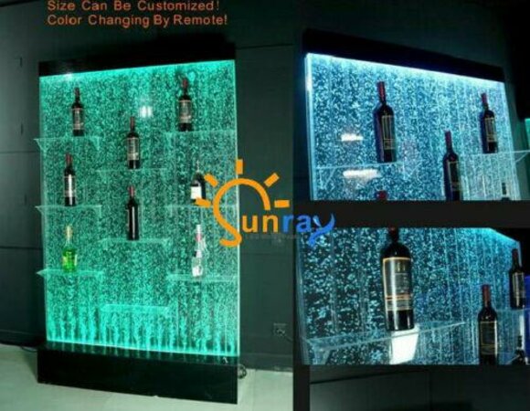 Theke Regale Designer Beleuchtet Led Wasser Wand Bar Regal Säule von JV Möbel