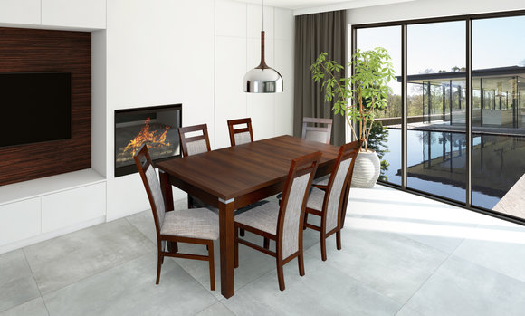 Tisch + 6 Stühle Design Esszimmer Garnitur Stuhl Set Essgarnituren Tische von JV Moebel