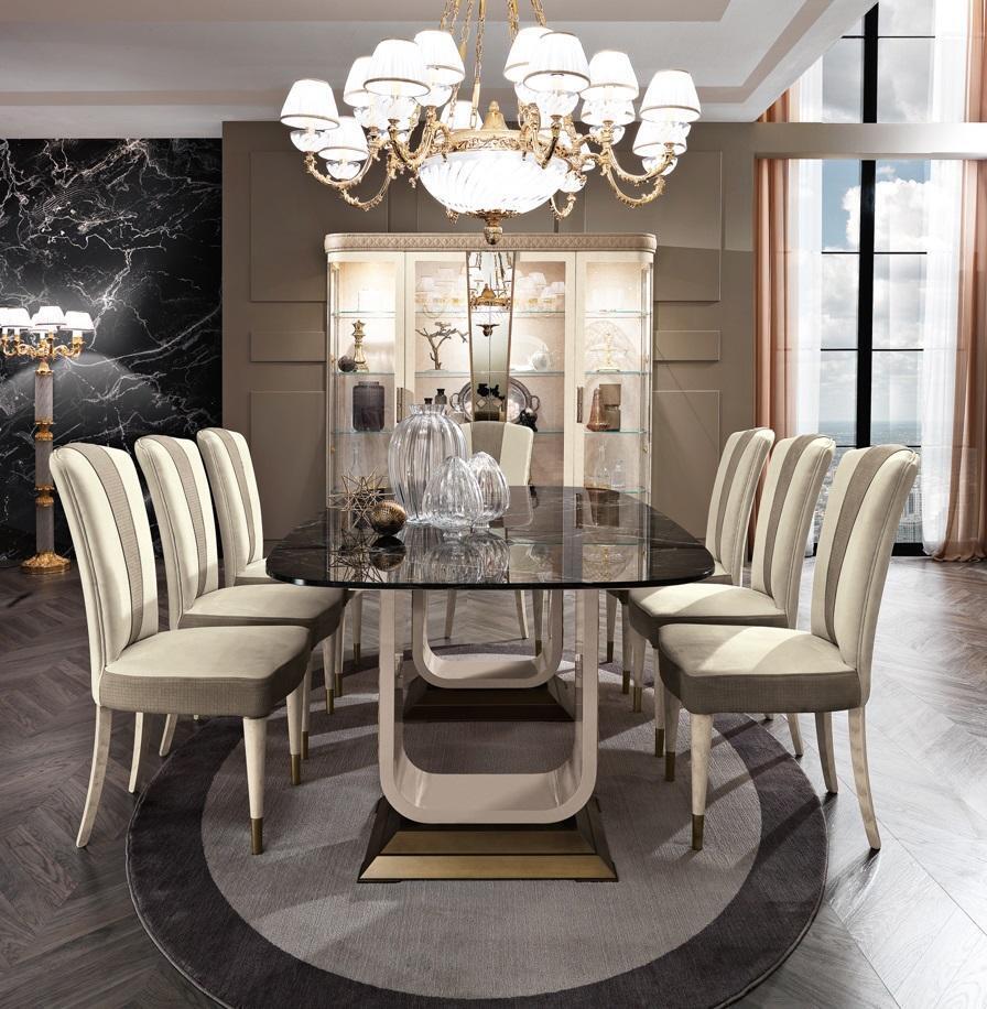Tisch Esstisch Holz Esszimmer Garnitur 6x Stuhl Set Stühle Lehn Gruppe Italien Tisch Esstisch Holz Esszimmer Garnitur 6x Stuhl Set Stühle Lehn Gruppe Italien von JV Möbel