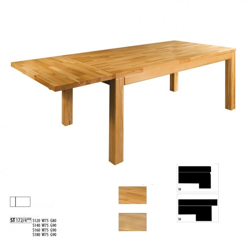 Tisch Esstisch Massive Möbel Esszimmer 160x90cm Echtes Holz Vollholz Neu Tische von JV Möbel