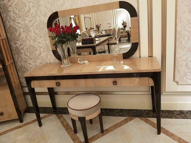 Tisch Konsole Spiegel Kommode Schminktisch Schlafzimmer Hocker Set Tisch Konsole Spiegel Kommode Schminktisch Schlafzimmer Hocker Set von JV Möbel
