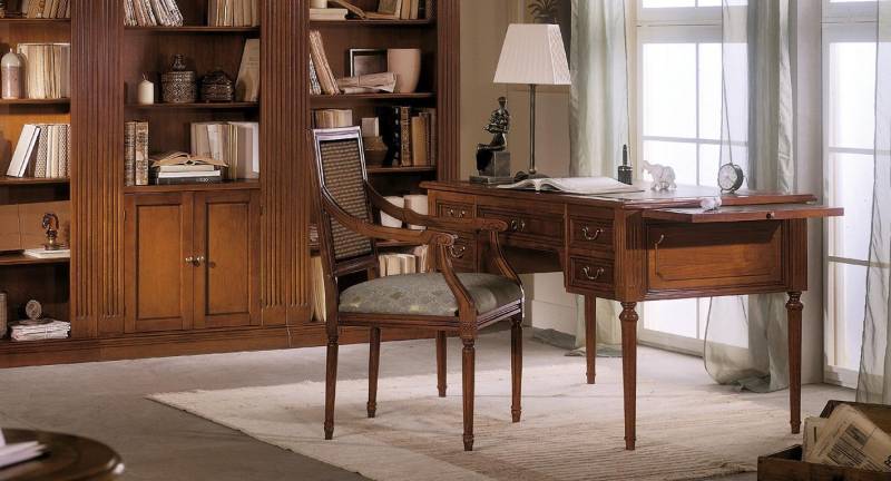 Tisch Schreibtisch Sekretär Schreibtische Italienische Möbel Stuhl Set Büro 2tlg Tisch Schreibtisch Sekretär Schreibtische Italienische Möbel Stuhl Set Büro 2tlg von JV Möbel