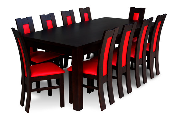 Tische Essgruppe Esszimmer Garnitur Stuhl Set Holz Essgarnituren Tisch 10 Stühle von JV Moebel