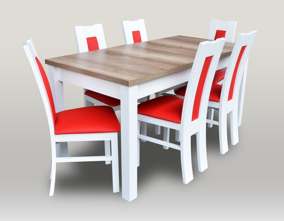 Tische Essgruppe Esszimmer Garnitur Tisch 6 Stühle Stuhl Set Holz Essgarnituren von JV Moebel