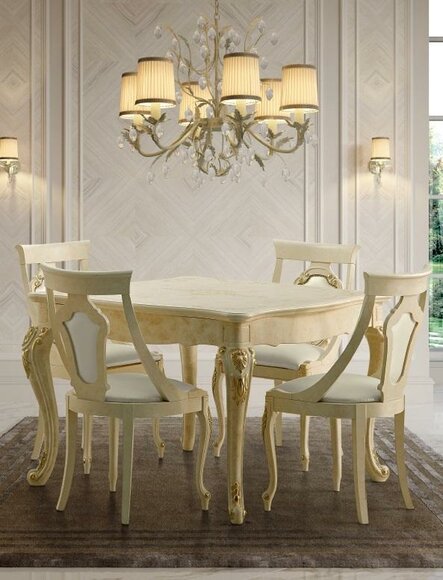 Tische Esstisch Ausziehbar Klassischer Design Tisch Italienische Möbel Holz Ess Tische Esstisch Ausziehbar Klassischer Design Tisch Italienische Möbel Holz Ess von JV Möbel
