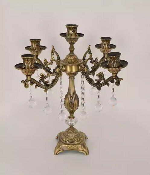 Tischlampe Crystal Luxus Nachttischlampe Wohnzimmer neu gold Modern von JV Moebel