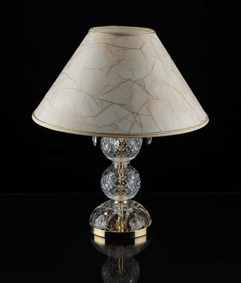 Tischleuchte Antik Stil Tisch Lampe Kristall Leuchte Lampen Leuchten von JV Möbel