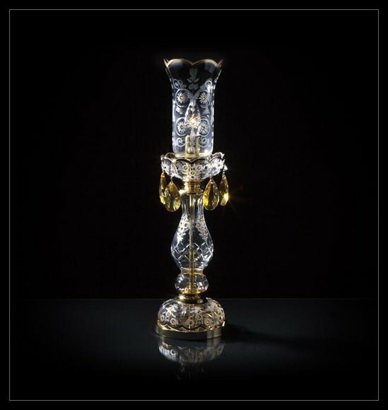 Tischleuchte Tisch Lampe Kronleuchte Kristall Antik Stil Leuchte Leuchten Tischleuchte Tisch Lampe Kronleuchte Kristall Antik Stil Leuchte Leuchten von JV Möbel