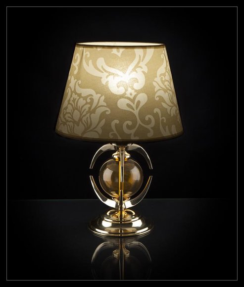 Tischleuchte Tisch Lampe Kronleuchte Kristall Moderne Leuchte Lampen von JV Möbel