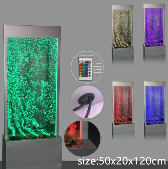 Trennwand Designer Edelstahl Wassersäulen Säulen Wände Led Wand von JV Möbel
