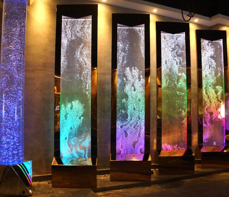 Trennwand Regal Schrank Wasserwand Säule Wände Waterwall LED Wasserwände Sofort von JV Möbel