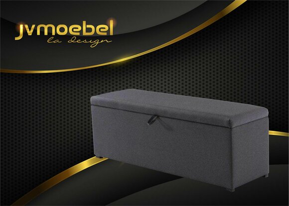 Truhe Aufbewahrung Box Luxus Schlafzimmer Hocker Textil Fußhocker 120x60x40cm von JV Möbel