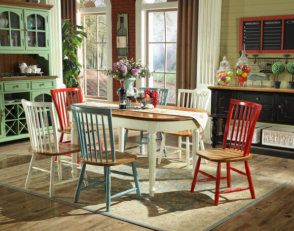 Vitrine Esstisch 6x Esszimmer Set Stuhl Garnitur Tisch Gruppe 8tlg. Set Anrichte von JV Möbel