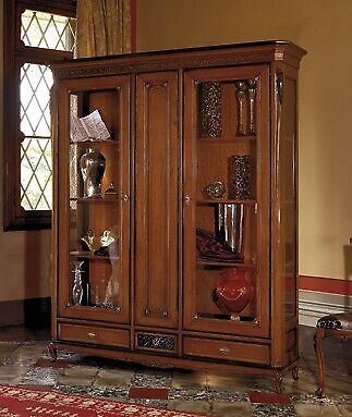 Vitrine Regal Bücherschrank Wohnwand Schrank Möbel Regale Schränke Wand Möbel von JV Möbel