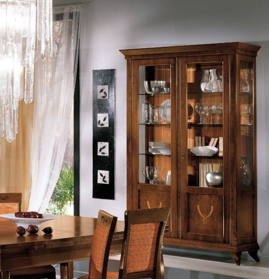 Vitrine Schrank Klassische Vitrinen Wohnzimmer Schränke Anrichte Italy Sofort Vitrine Schrank Klassische Vitrinen Wohnzimmer Schränke Anrichte Italy Sofort von JV Möbel